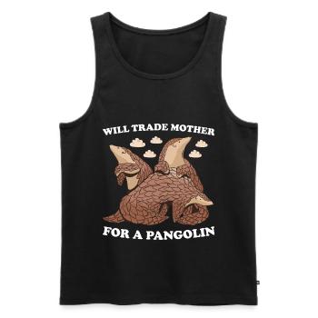 Will Trade Mother For A Pangolin - Men's Premium Organic Tank Top - black - Front - Michal (187cm)