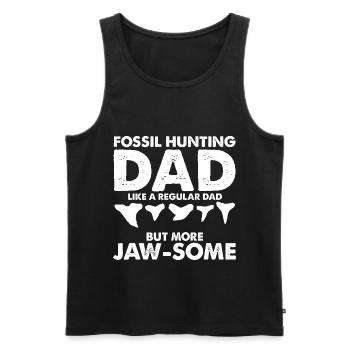Fossil Archäologie Design Fossilien Fossiljäger - Männer Premium Bio Tank Top - Schwarz - Vorne - Michal (187cm)