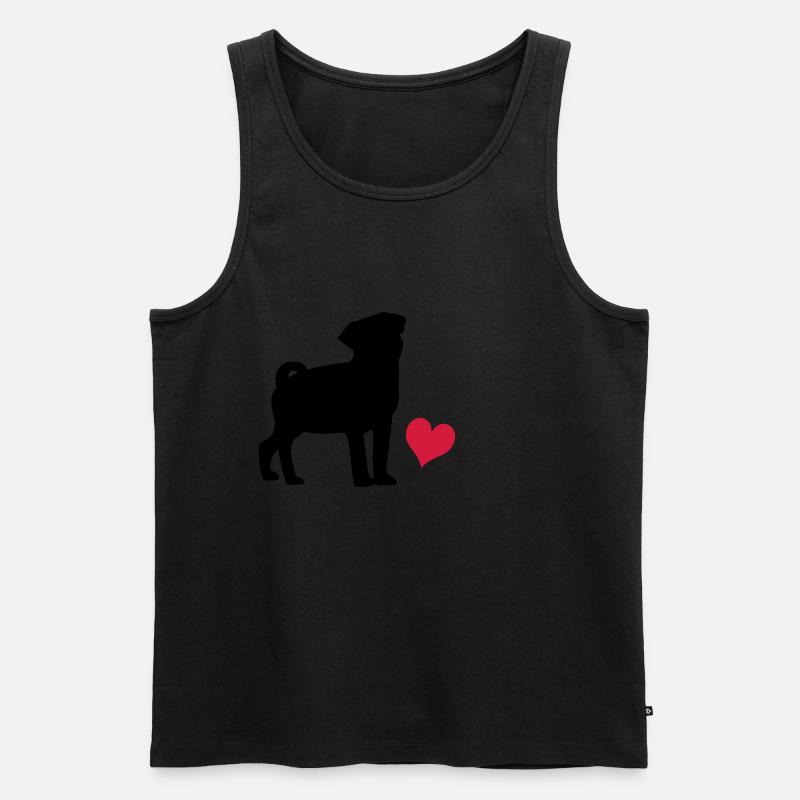 Mops - Männer Premium Bio Tank Top - undefined