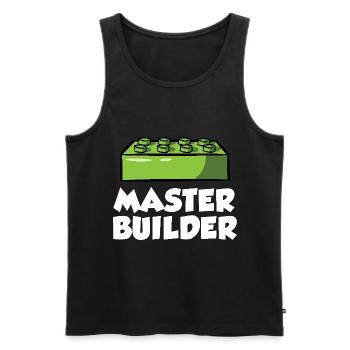 Brick Builder Spielzeug Blöcke Klemmblöcke Steine Steine - Männer Premium Bio Tank Top - Schwarz - Vorne - Michal (187cm)