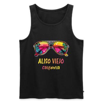 ALISO VIEJO Californie - Débardeur bio Premium Homme - noir - Devant - Michal (187cm)