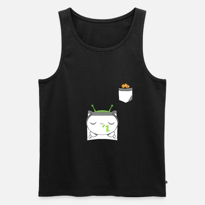 mooncake - Männer Premium Bio Tank Top - Schwarz