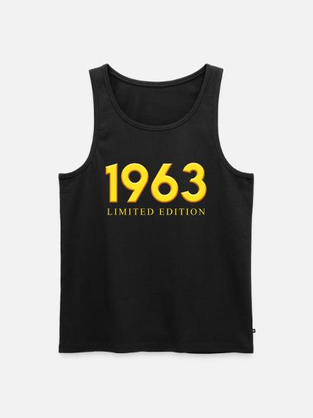 1963 Édition Limitée 60e anniversaire - Débardeur bio Premium Homme - noir