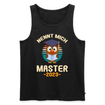Call me Master 2023 Master Abschluss - Männer Premium Bio Tank Top - Schwarz - Vorne - Michal (187cm)