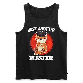 Just anotter Master 2023 Master Degree - Men's Premium Organic Tank Top - black - Front - AI Model Male 178 light (178cm)