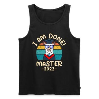 Ready! Master 2023 - Men's Premium Organic Tank Top - black - Front - AI Model Male 178 light (178cm)