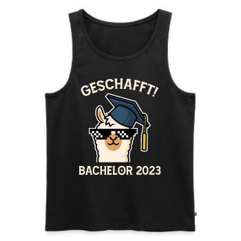Bachelor 2023 geschafft Bachelor Abschluss - Männer Premium Bio Tank Top - Schwarz - Vorne - Michal (187cm)