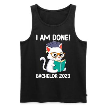 I finished Bachelor 2023 - Men's Premium Organic Tank Top - black - Front - Michal (187cm)