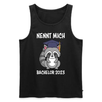 Bachelor 2023 Bachelor Abschluss 2023 - Männer Premium Bio Tank Top - Schwarz - Vorne - Michal (187cm)