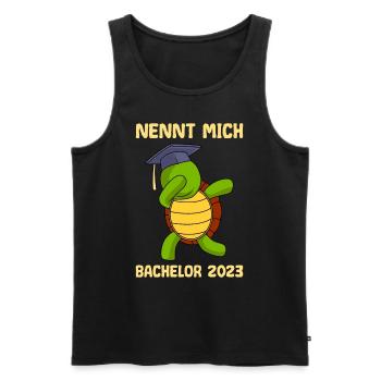 Nennt mich Bachelor 2023 Bachelor Abschluss - Männer Premium Bio Tank Top - Schwarz - Vorne - Michal (187cm)