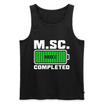 Chargement du Master complet Master of Science - Débardeur bio Premium Homme - noir - Devant - Michal (187cm)