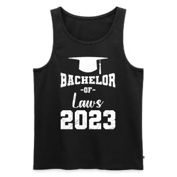 Bachelor of Laws 2023 Bachelor Abschluss - Männer Premium Bio Tank Top - Schwarz - Vorne - AI Model Male 178 light (178cm)