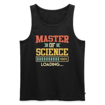 Master Abschluss endlich fertig Master of Science - Männer Premium Bio Tank Top - Schwarz - Vorne - AI Model Male 178 light (178cm)