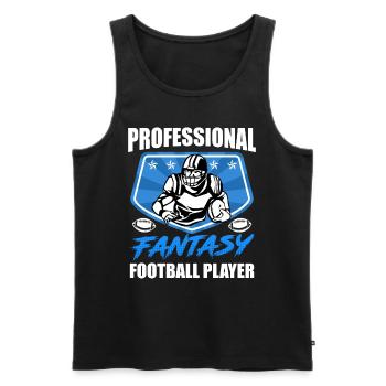 Joueur professionnel de football Fantasy - Débardeur bio Premium Homme - noir - Devant - Michal (187cm)