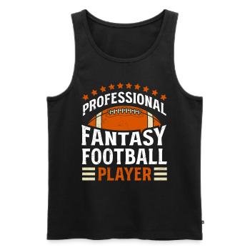 Joueur professionnel de football Fantasy - Débardeur bio Premium Homme - noir - Devant - Michal (187cm)