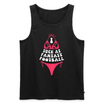 Mauvais joueur de football Fantasy - Débardeur bio Premium Homme - noir - Devant - Michal (187cm)