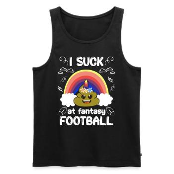 Mauvais joueur de football Fantasy - Débardeur bio Premium Homme - noir - Devant - Michal (187cm)