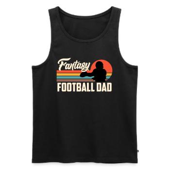 Fantasy Football Dad - Men's Premium Organic Tank Top - black - Front - Michal (187cm)
