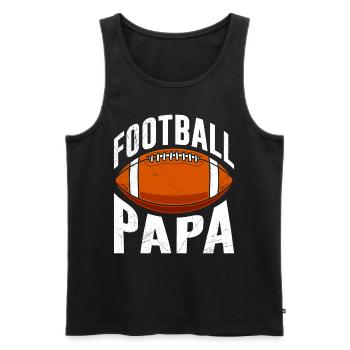 American football dad - Men's Premium Organic Tank Top - black - Front - Michal (187cm)