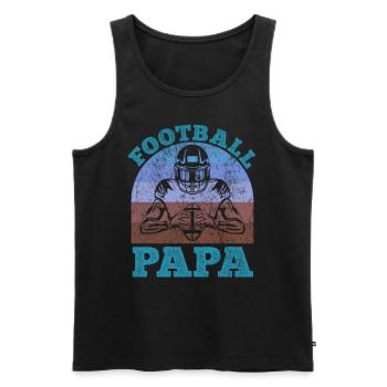 Football Dad Fantasy Football - Men's Premium Organic Tank Top - black - Front - Michal (187cm)