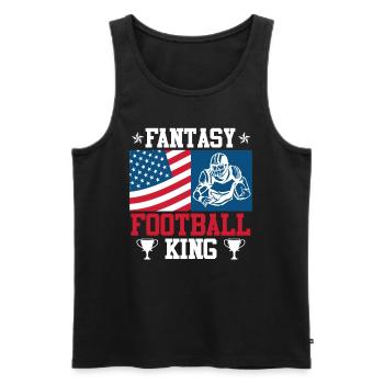 Fantasy Football König Fantasy Football Champ - Männer Premium Bio Tank Top - Schwarz - Vorne - AI Model Male 178 light (178cm)