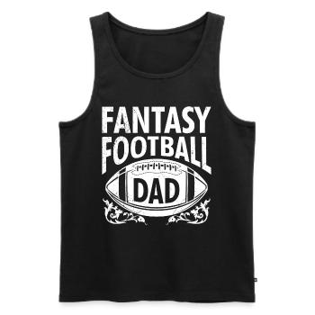 Fantasy Football Dad - Men's Premium Organic Tank Top - black - Front - Michal (187cm)