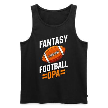 Grand-père de football fantastique - Débardeur bio Premium Homme - noir - Devant - Michal (187cm)