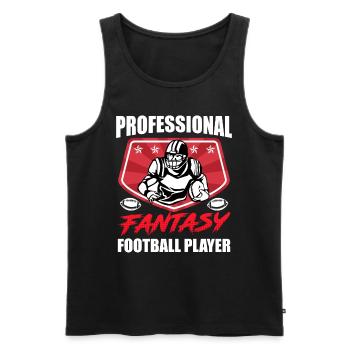 Joueur professionnel de football Fantasy - Débardeur bio Premium Homme - noir - Devant - Michal (187cm)