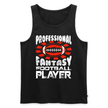 Joueur professionnel de football Fantasy - Débardeur bio Premium Homme - noir - Devant - Michal (187cm)