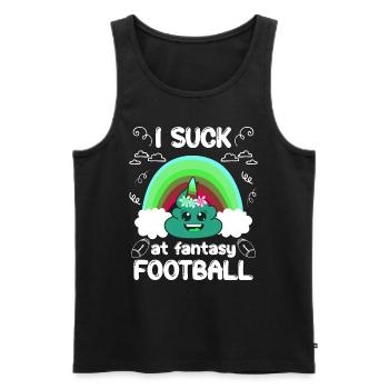 Mauvais joueur de football Fantasy - Débardeur bio Premium Homme - noir - Devant - Michal (187cm)