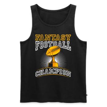 Fantasy Football Champion - Débardeur bio Premium Homme - noir - Devant - Michal (187cm)
