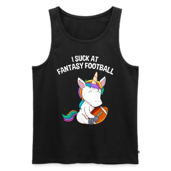 Je suis nul au Fantasy Football - Débardeur bio Premium Homme - noir - Devant - Michal (187cm)