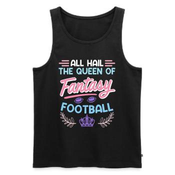 Reine du football Fantasy - Débardeur bio Premium Homme - noir - Devant - Michal (187cm)