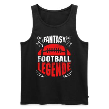 Légende du football Fantasy - Débardeur bio Premium Homme - noir - Devant - Michal (187cm)