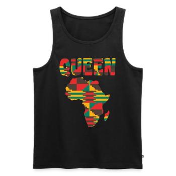 Afrika African Queen Black Pride Afrikanische Frau - Männer Premium Bio Tank Top - Schwarz - Vorne - AI Model Male 178 light (178cm)