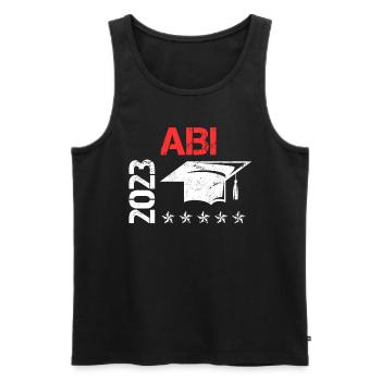 Abitur 2023 geschafft Abi Abiturient - Männer Premium Bio Tank Top - Schwarz - Vorne - Michal (187cm)