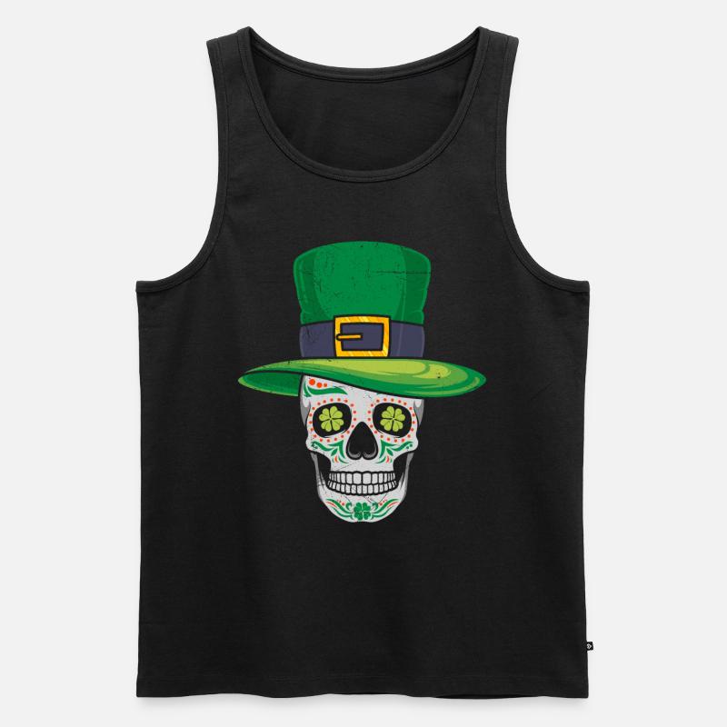 Irland St. Patrick’s Day irisch - Männer Premium Bio Tank Top - Schwarz