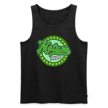 Matura Abschluss 2023 Maturant - Männer Premium Bio Tank Top - Schwarz - Vorne - Michal (187cm)