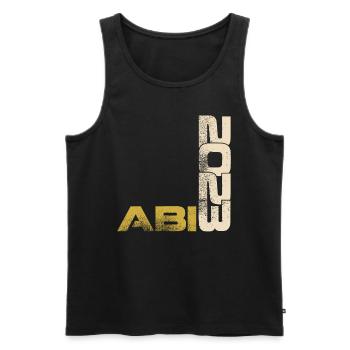 Abi 2023 Abiturient - Männer Premium Bio Tank Top - Schwarz - Vorne - AI Model Male 178 light (178cm)