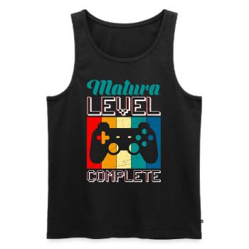 Matura 2023 Niveau complet Gamer Maturanten - Débardeur bio Premium Homme - noir - Devant - Michal (187cm)