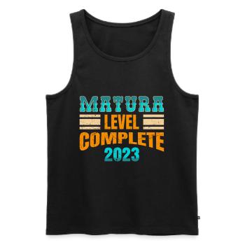Matura Level complete Matura 2023 - Männer Premium Bio Tank Top - Schwarz - Vorne - AI Model Male 178 light (178cm)