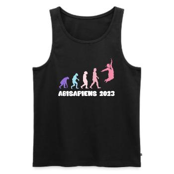 Abisapiens 2023 Abitur Abi 2023 Abiturienten - Männer Premium Bio Tank Top - Schwarz - Vorne - Michal (187cm)