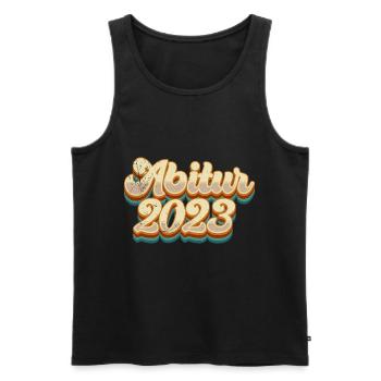 Abi 2023 Abitur Abiturient - Männer Premium Bio Tank Top - Schwarz - Vorne - Michal (187cm)