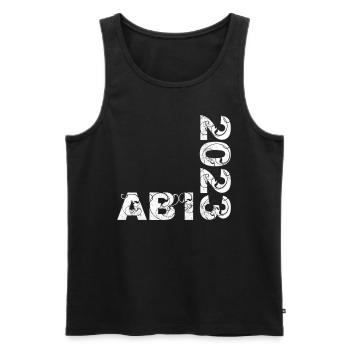 Abi 2023 Abitur - Männer Premium Bio Tank Top - Schwarz - Vorne - AI Model Male 178 light (178cm)