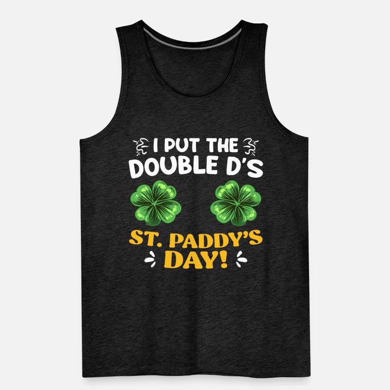 Double D à St Paddys Day Saint-Patrick Débardeur bio Premium Homme
