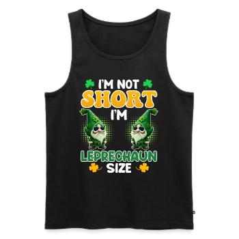 Lutin Taille Petit Ami Saint-Patrick - Débardeur bio Premium Homme - noir - Devant - Michal (187cm)