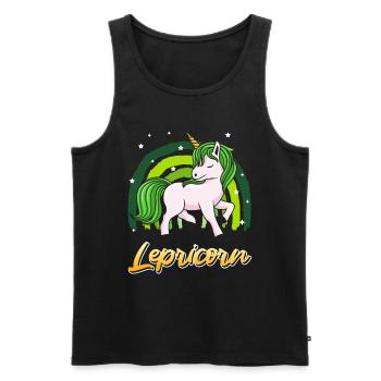 Lepricorne Saint-Patrick Licorne Femme - Débardeur bio Premium Homme - noir - Devant - Michal (187cm)