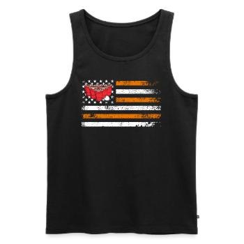 Stars and Stripes USA Beer Pong Bier Pong - Débardeur bio Premium Homme - noir - Devant - Michal (187cm)