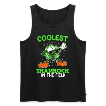 Le trèfle le plus cool de la Saint-Patrick - Débardeur bio Premium Homme - noir - Devant - Michal (187cm)