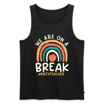 Teacher off duty Mathelehrer Mathe Lehrer - Männer Premium Bio Tank Top - Schwarz - Vorne - Michal (187cm)
